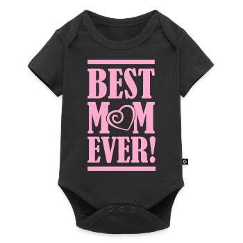 best mom ever - Baby Premium short-sleeve bodysuit - black - Front