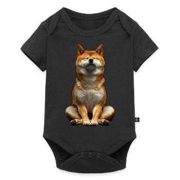 Shiba Inu - Baby Premium short-sleeve bodysuit - black - Front