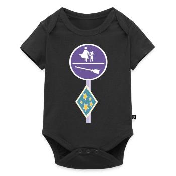 Street sign of a magical world - Baby Premium short-sleeve bodysuit - black - Front