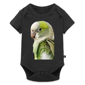 Conure veuve - Body à manches courtes Premium Bébé - noir - Devant