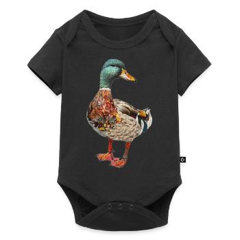 Duck - Baby Premium short-sleeve bodysuit - black - Front