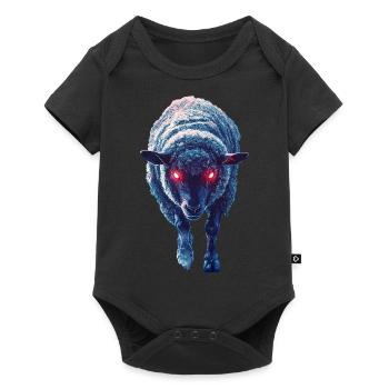 Schaf - Baby Premium Kurzarmbody - Schwarz - Vorne