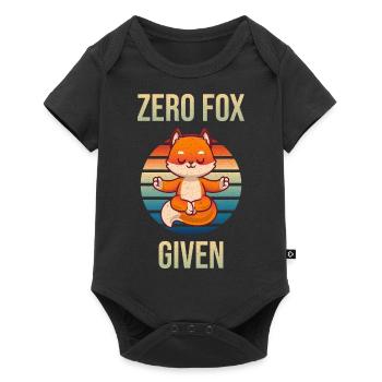 Zero Fox Given – Retro Fox Shirt - Baby Premium Kurzarmbody - Schwarz - Vorne