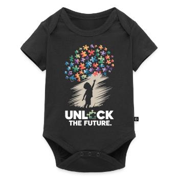 Autism - Unlock the Future – Puzzle Child - Baby Premium short-sleeve bodysuit - black - Front