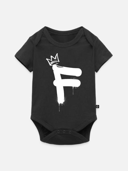 F - Baby Premium Kurzarmbody - Schwarz