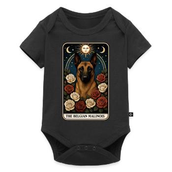 Belgischer Malinois - Baby Premium Kurzarmbody - Schwarz - Vorne