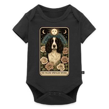 Englischer Springer Spaniel - Baby Premium Kurzarmbody - Schwarz - Vorne