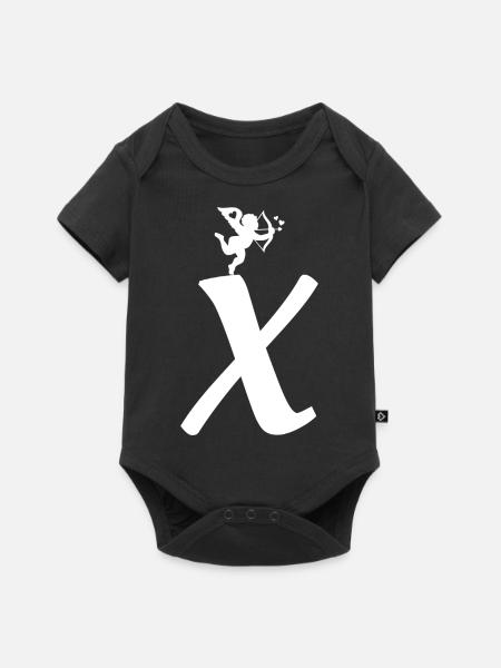 X - Baby Premium Kurzarmbody - Schwarz