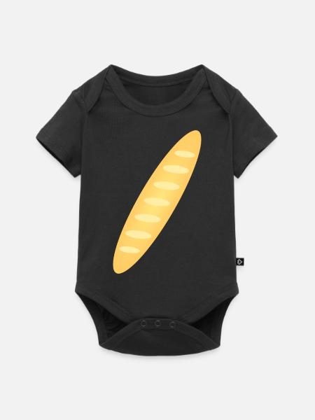 Baguette - Baby Premium Kurzarmbody - Schwarz