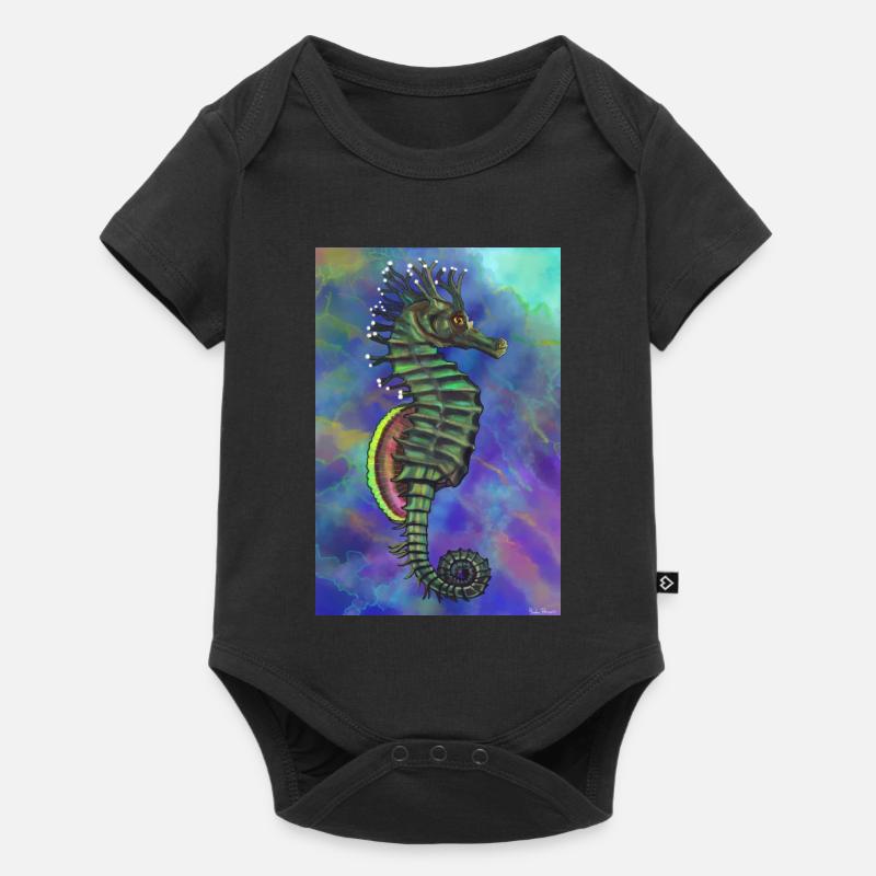 hippocampe - Body à manches courtes Premium Bébé - noir