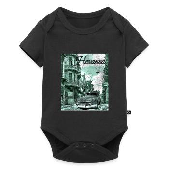 Havanna Cuba - Baby Premium Kurzarmbody - Schwarz - Vorne