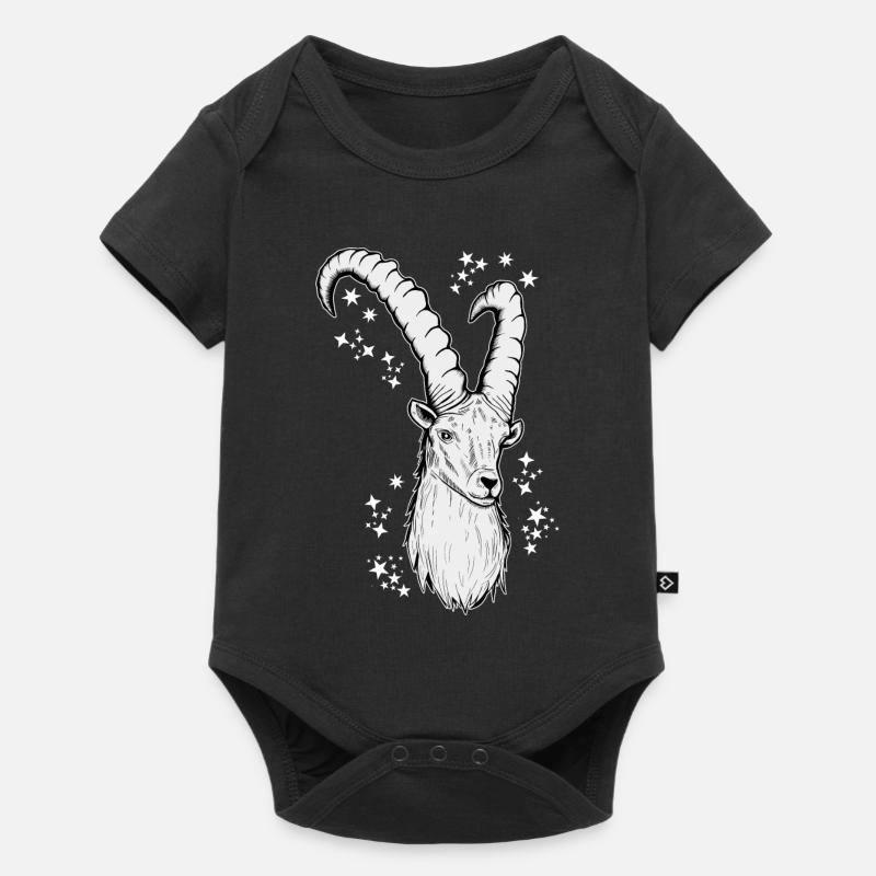 Steinbock Sternzeichen Astrologie - Baby Premium Kurzarmbody - Schwarz