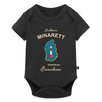 Bremerhaven, lighthouse underfire, minaret, - Baby Premium short-sleeve bodysuit - black - Front
