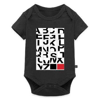 Modern Alphabet – Typography Art - Baby Premium short-sleeve bodysuit - black - Front