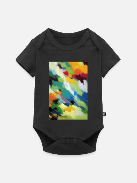 Muster und Formen - Baby Premium Kurzarmbody - Schwarz