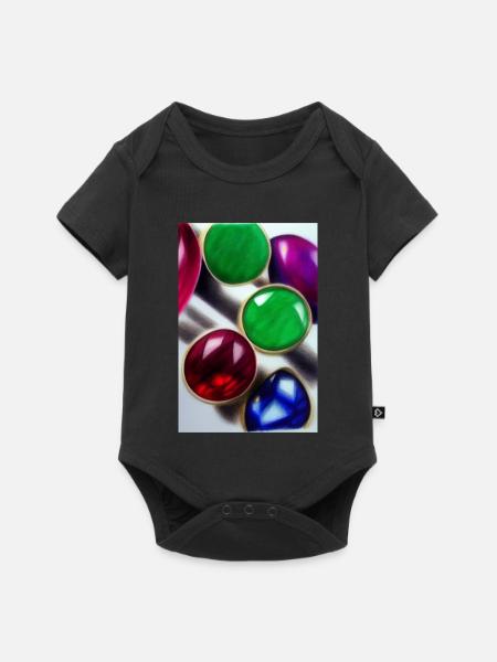 Edelsteine - Baby Premium Kurzarmbody - Schwarz