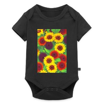 Tournesols - Body à manches courtes Premium Bébé - noir - Devant