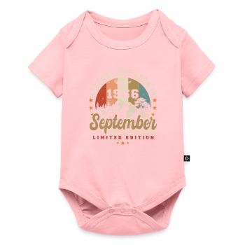 September 1966, born in 1966 - Baby Premium short-sleeve bodysuit - rose - Front