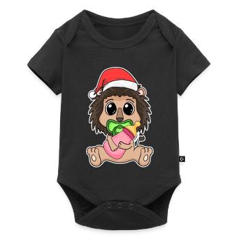 Noël Bébé Lion - Body à manches courtes Premium Bébé - noir - Devant