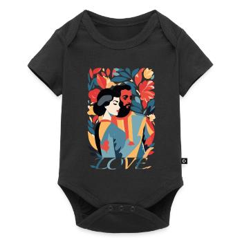 Abstract Art Man and Woman - Baby Premium short-sleeve bodysuit - black - Front