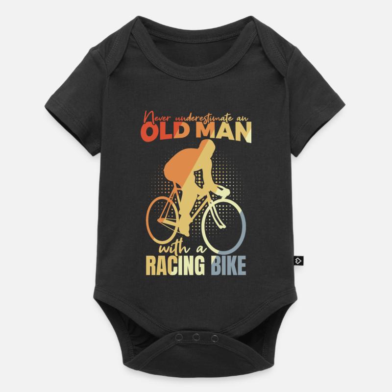 Fahrrad Opa - Baby Premium Kurzarmbody - Schwarz