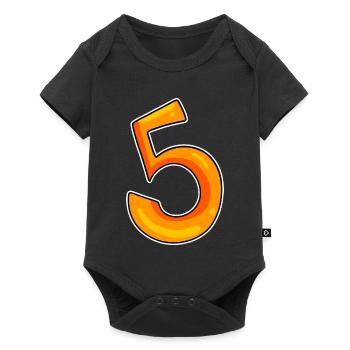 Numéro 5 Numéro - Body à manches courtes Premium Bébé - noir - Devant