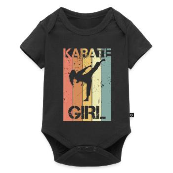 Vintage Karate - Baby Premium short-sleeve bodysuit - black - Front