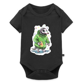 Maître peintre - Body à manches courtes Premium Bébé - noir - Devant