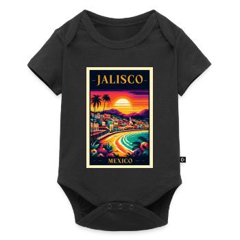 Design de coucher de soleil à Jalisco, au Mexique - Body à manches courtes Premium Bébé - noir - Devant