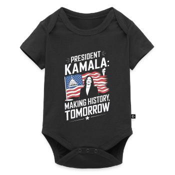 PRESEDENT KAMALA MAKING HISTORY TOMORROW - Baby Premium short-sleeve bodysuit - black - Front