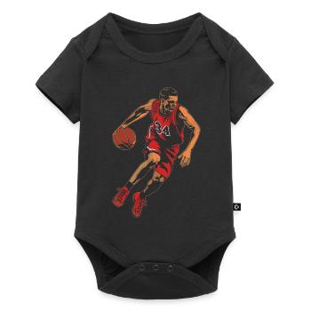Basketball Player Graphics - Baby Premium short-sleeve bodysuit - black - Front