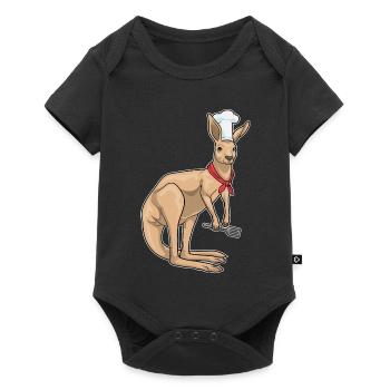 Kangaroo Cook Spatula Cooking - Baby Premium short-sleeve bodysuit - black - Front