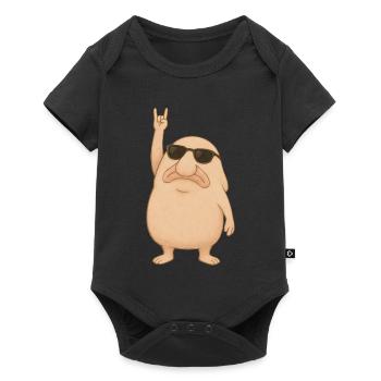 Blobfish Rocks - Baby Premium short-sleeve bodysuit - black - Front