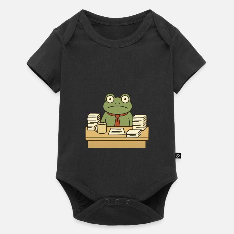 Business Frog - Baby Premium short-sleeve bodysuit - black
