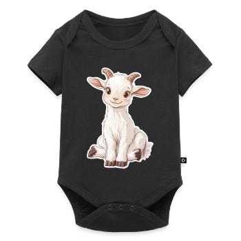 Chèvre - Body à manches courtes Premium Bébé - noir - Devant