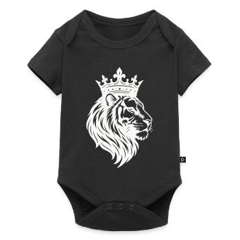 Roi de la Couronne du Lion - Body à manches courtes Premium Bébé - noir - Devant