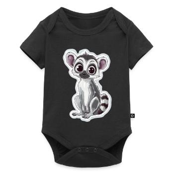 lémurien - Body à manches courtes Premium Bébé - noir - Devant