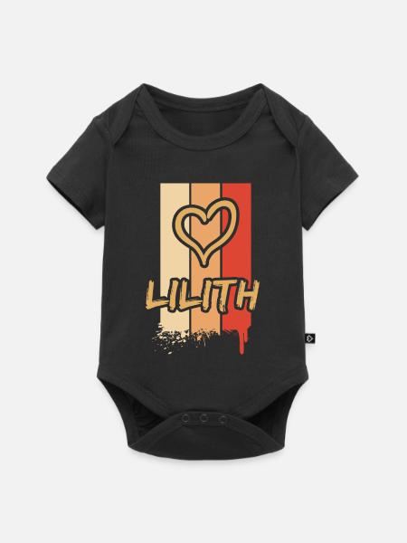 Lilith Lilith - Baby Premium Kurzarmbody - Schwarz