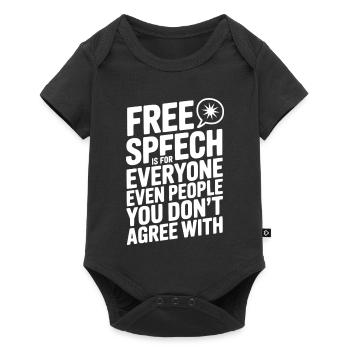 Free Speech is For Everyone Even People You Don’t  - Baby Premium short-sleeve bodysuit - black - Front