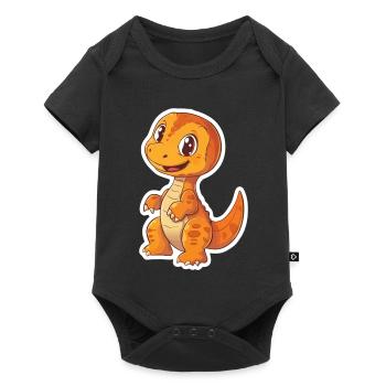 Dinosaure - Body à manches courtes Premium Bébé - noir - Devant