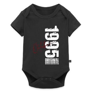 30th Birthday Original October 1995 - Baby Premium short-sleeve bodysuit - black - Front