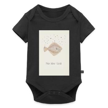 Mon cher Scholli fish design - Body à manches courtes Premium Bébé - noir - Devant