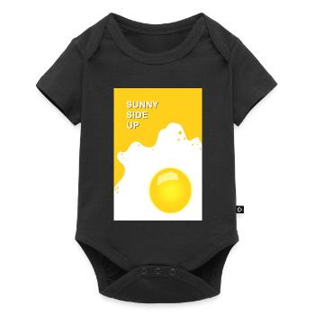 Sunny Side Up – Bonne humeur pour le petit-déjeuner - Body à manches courtes Premium Bébé - noir - Devant