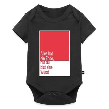 Tout a une fin, tu es un saucisson - Body à manches courtes Premium Bébé - noir - Devant