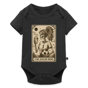 Soccer Mom Card - Baby Premium short-sleeve bodysuit - black - Front