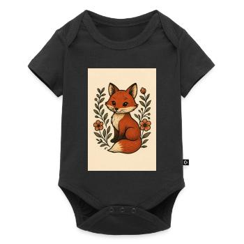 Large tortoiseshell - Baby Premium short-sleeve bodysuit - black - Front