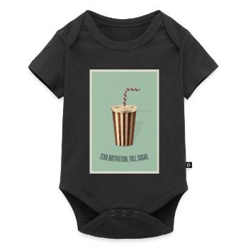 Zero Motivation Full Sugar - Baby Premium short-sleeve bodysuit - black - Front