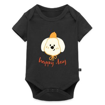 Happy Day Adorable Dog - Baby Premium short-sleeve bodysuit - black - Front