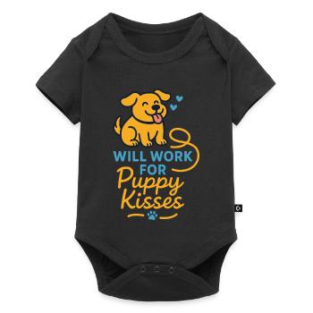 Adoptionstag-haustierrettungs-tierheim - Baby Premium Kurzarmbody - Schwarz - Vorne