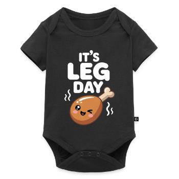 It's Leg Day Gym Cheat Day Bein Training Fitness - Baby Premium short-sleeve bodysuit - black - Front